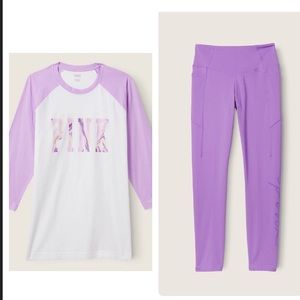 💖Brand New💖VS PINK Top & Leggings Set